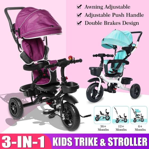 3-in-1 baby trolley baby stroller lightweight tricycle with adjustable push handle removable canopy for children
3-in-1 baby trolley baby stroller lightweight tricycle with adjustable push handle removable canopy for children