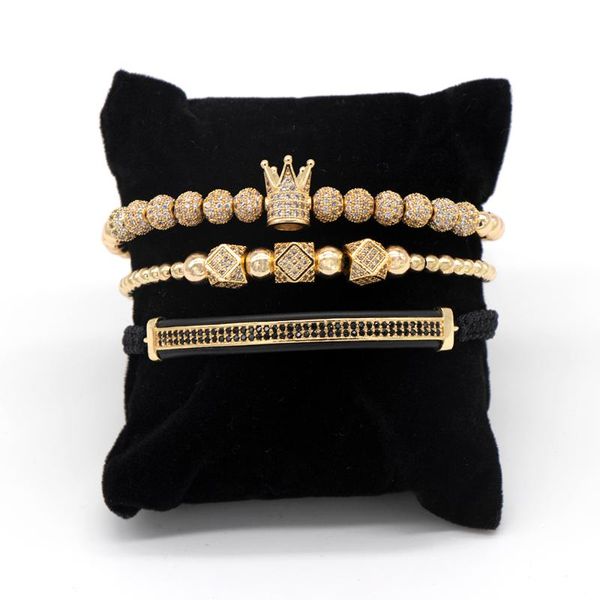 роскошные ювелирные изделия cz шарика crown браслет медно бисера макраме handmade мужчины 3шт браслеты набор браслеты для мужчин ювелирные и, Golden;silver
роскошные ювелирные изделия cz шарика crown браслет медно бисера макраме handmade мужчины 3шт браслеты набор браслеты для мужчин ювелирные и, Golden;silver