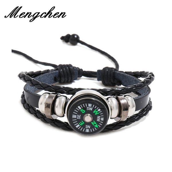 charm bracelets bohemian multilayer compass leather bracelet buttons can be adjusted for women man girl outdoor party jewelry, Golden;silver
charm bracelets bohemian multilayer compass leather bracelet buttons can be adjusted for women man girl outdoor party jewelry, Golden;silver