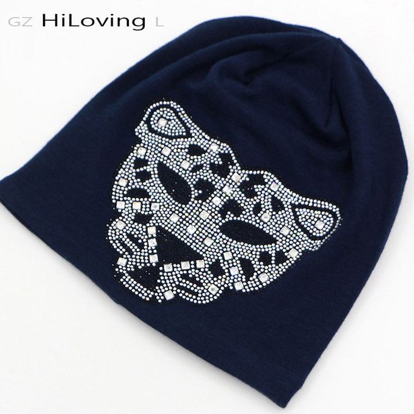 gzhilovingl autumn winter womens beanie hat hip hop punk leopard slouch diamond hats soft black cotton skullies beanies hat, Blue;gray
gzhilovingl autumn winter womens beanie hat hip hop punk leopard slouch diamond hats soft black cotton skullies beanies hat, Blue;gray