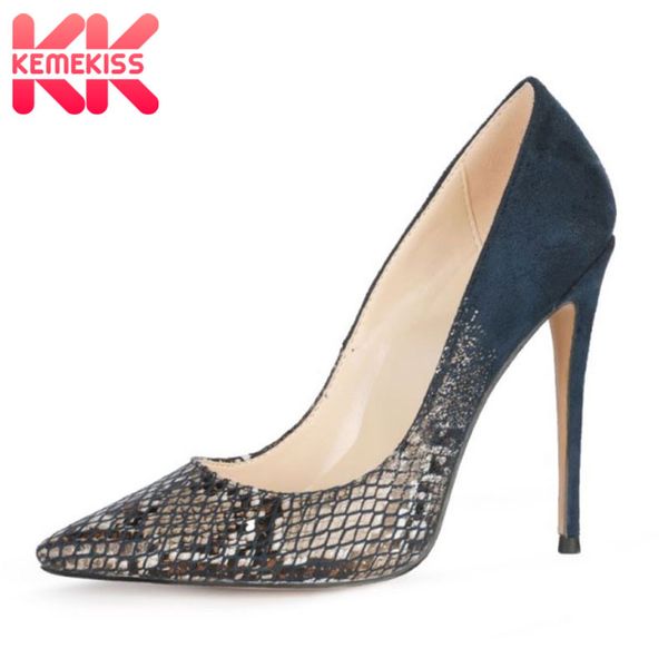 dress shoes kemekiss women pumps pointed toe thin high heel slip on snake pattern flock wedding footwear size 34-45, Black
dress shoes kemekiss women pumps pointed toe thin high heel slip on snake pattern flock wedding footwear size 34-45, Black