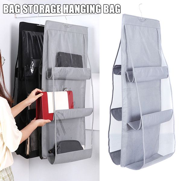 storage bag hanging dustproof closet organizer transparent 6 pockets for home js23
storage bag hanging dustproof closet organizer transparent 6 pockets for home js23