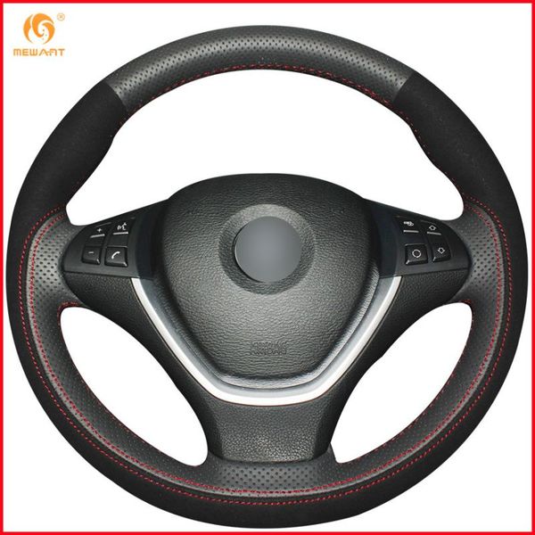 mewant black genuine leather black suede car steering wheel cover for e70 x5 2008-2013 e71 x6 2008-2014 interior accessories
mewant black genuine leather black suede car steering wheel cover for e70 x5 2008-2013 e71 x6 2008-2014 interior accessories