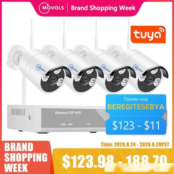 movols h.265 wireless cctv system 4ch 1080p tuya zigbee nvr 4pcs 2mp outdoor wifi security camera audio video surveillance kit
movols h.265 wireless cctv system 4ch 1080p tuya zigbee nvr 4pcs 2mp outdoor wifi security camera audio video surveillance kit