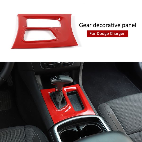 abs red car gear panel stickers decoration trim for dodge charger 2015 up auto interior accessories 
abs red car gear panel stickers decoration trim for dodge charger 2015 up auto interior accessories
