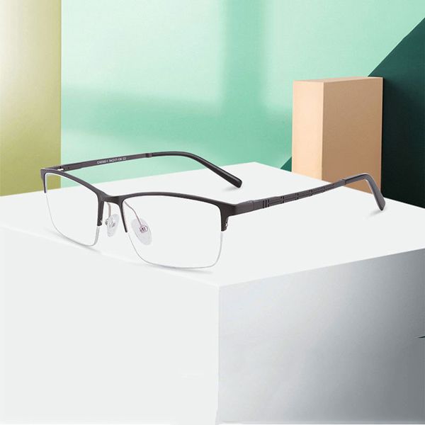 new arrival aluminum magnesium frame glasses men business style optical spectacles with spring hinges half rim and full rim, Black
new arrival aluminum magnesium frame glasses men business style optical spectacles with spring hinges half rim and full rim, Black