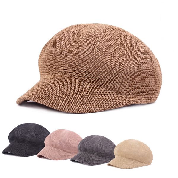 berets summer mesh grass for women octagonal cap sboy hat model artist seaside beach painting takes female straw bl23, Blue;gray
berets summer mesh grass for women octagonal cap sboy hat model artist seaside beach painting takes female straw bl23, Blue;gray
