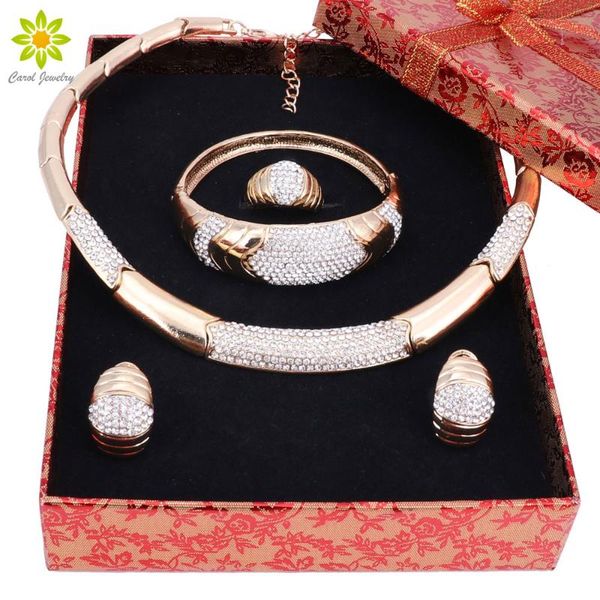 african rhinestone jewelry gold color necklace earrings bracelets ring set bridal wedding costume jewelry sets+gift boxes, Silver
african rhinestone jewelry gold color necklace earrings bracelets ring set bridal wedding costume jewelry sets+gift boxes, Silver