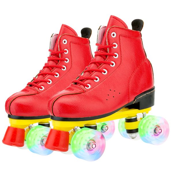 inline & roller skates pu leather double line women men two skate shoes patines 4 wheels hard wearing anti-skidding
inline & roller skates pu leather double line women men two skate shoes patines 4 wheels hard wearing anti-skidding