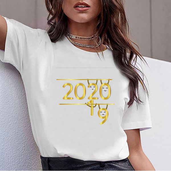 t shirt women 2020 new style funny white print female tshirt
