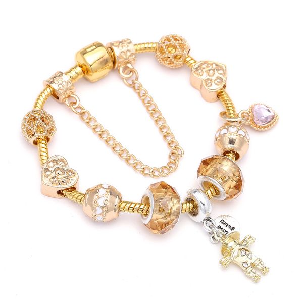 new bracelet high-quality exquisite diy cartoon character modeling jewelry simple and elegant temperament accessories delicate, Golden;silver
new bracelet high-quality exquisite diy cartoon character modeling jewelry simple and elegant temperament accessories delicate, Golden;silver