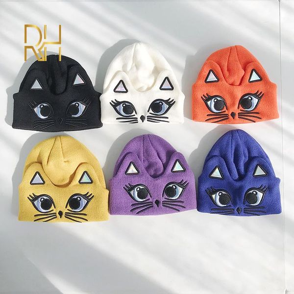 beanie/skull caps embroidery knitted hat women's winter innocent cap casual cartoon kitty cotton outdoor warm mask fun beanie rh, Blue;gray
beanie/skull caps embroidery knitted hat women's winter innocent cap casual cartoon kitty cotton outdoor warm mask fun beanie rh, Blue;gray