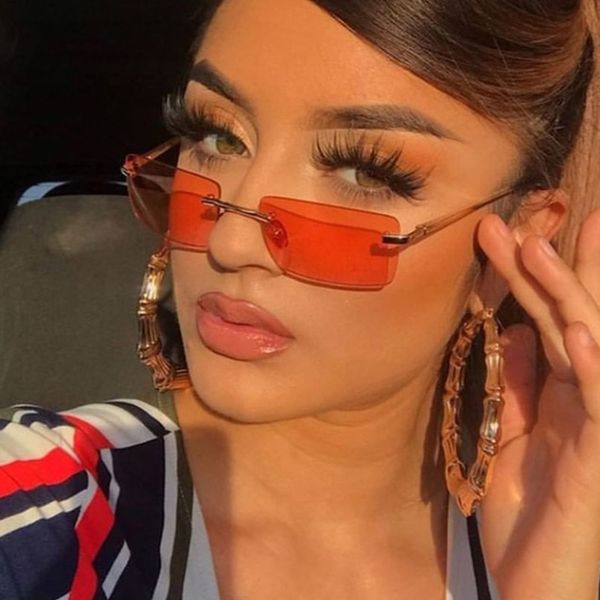 sunglasses ultralight small rimless women's retro ladies beach rectangle women cute ocean lens eyewear okulary uv400, White;black
sunglasses ultralight small rimless women's retro ladies beach rectangle women cute ocean lens eyewear okulary uv400, White;black
