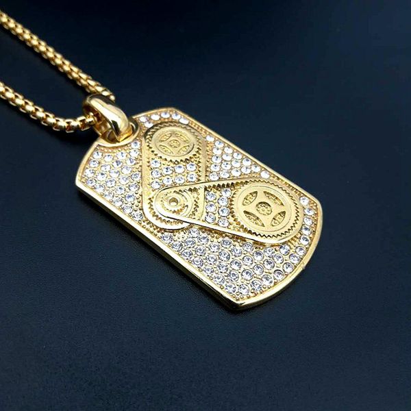 hip hop rhinestones paved bling iced out stainless steel gear chain pendants necklaces for men rapper jewelry drop shipping, Silver
hip hop rhinestones paved bling iced out stainless steel gear chain pendants necklaces for men rapper jewelry drop shipping, Silver