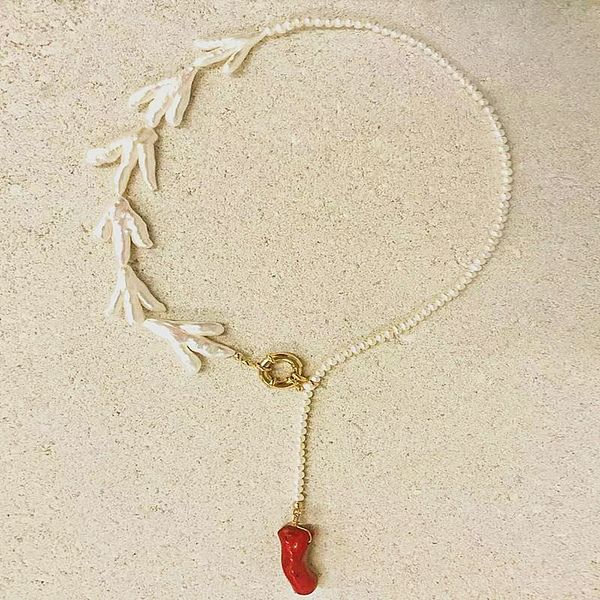 pendant necklaces natural baroque pearl necklace fashion glamour jewelry women red coral bohemian handmade statement 2021 ne, Silver
pendant necklaces natural baroque pearl necklace fashion glamour jewelry women red coral bohemian handmade statement 2021 ne, Silver