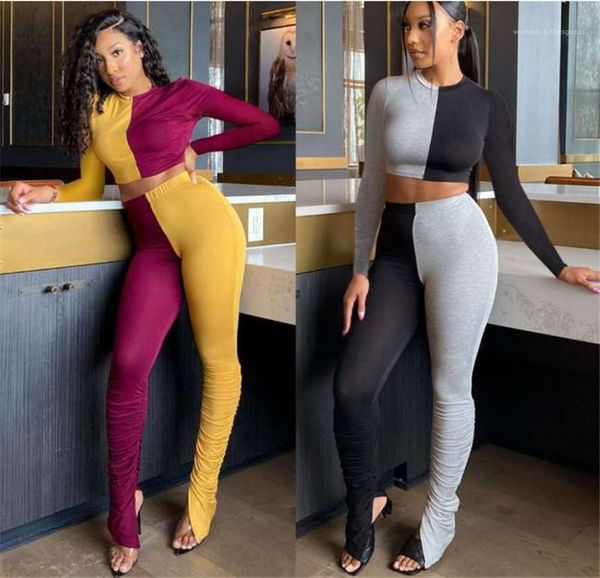 contrast women two piece set slim sports set fashion womens clothing stacked designer womens tracksuits casual panelled, Gray
contrast women two piece set slim sports set fashion womens clothing stacked designer womens tracksuits casual panelled, Gray