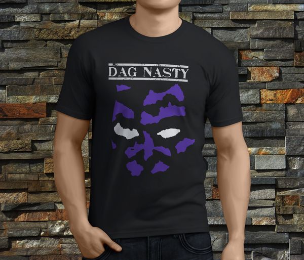 new popular dag nasty men's black t-shirt size s-3xlknitted comfortable fabric