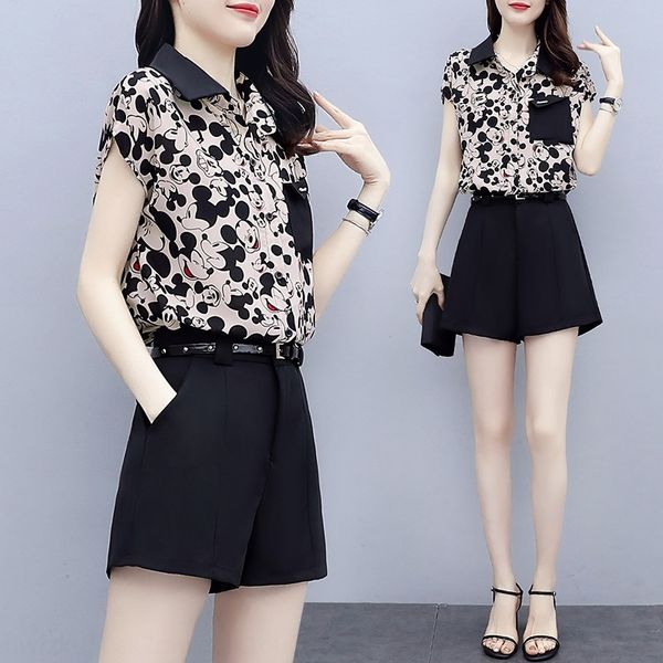 2020 summer new korean style fashionable chiffon suit women's casual temperament shorts small shorts and shortstwo-piece suit fashionab, Gray
2020 summer new korean style fashionable chiffon suit women's casual temperament shorts small shorts and shortstwo-piece suit fashionab, Gray