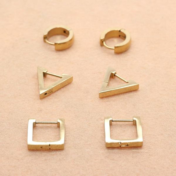 hoop & huggie a set 3 colors 316l stainless steel geometry earrings ear rings ip plating no fade allergy free, Golden;silver
hoop & huggie a set 3 colors 316l stainless steel geometry earrings ear rings ip plating no fade allergy free, Golden;silver