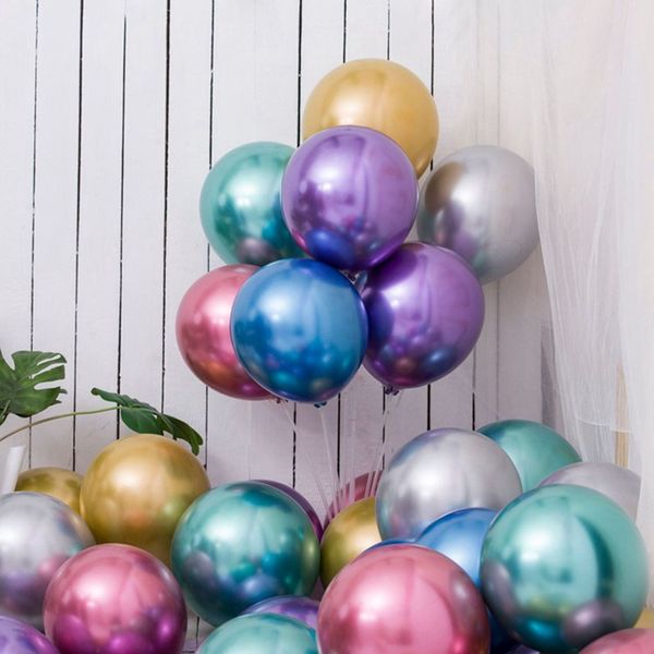 10pcs 12inch chrome metallic latex balloons happy birthday party decorations metal balloon wedding decor inflatable air balls
10pcs 12inch chrome metallic latex balloons happy birthday party decorations metal balloon wedding decor inflatable air balls