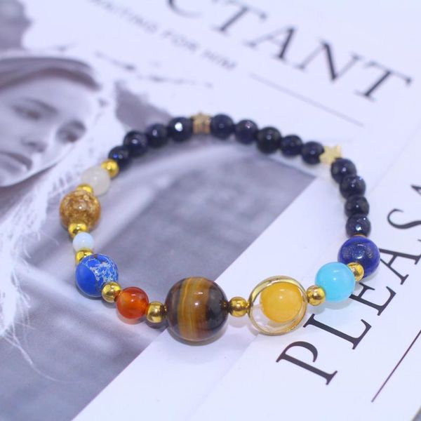 charm bracelets drop universe galaxy the eight planets solar system guardian star natural stone beads bracelet bangle for women men, Golden;silver
charm bracelets drop universe galaxy the eight planets solar system guardian star natural stone beads bracelet bangle for women men, Golden;silver