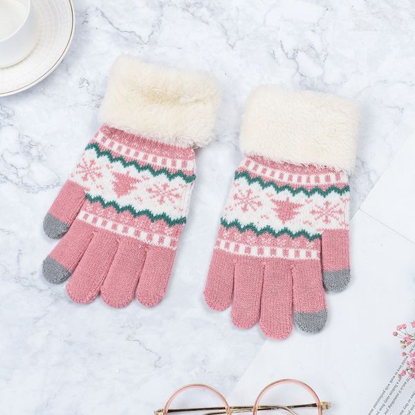 five fingers gloves women knitted winter full finger mittens female vintage christmas tree snow thicken touch screen ladies warm luvas, Blue;gray
five fingers gloves women knitted winter full finger mittens female vintage christmas tree snow thicken touch screen ladies warm luvas, Blue;gray