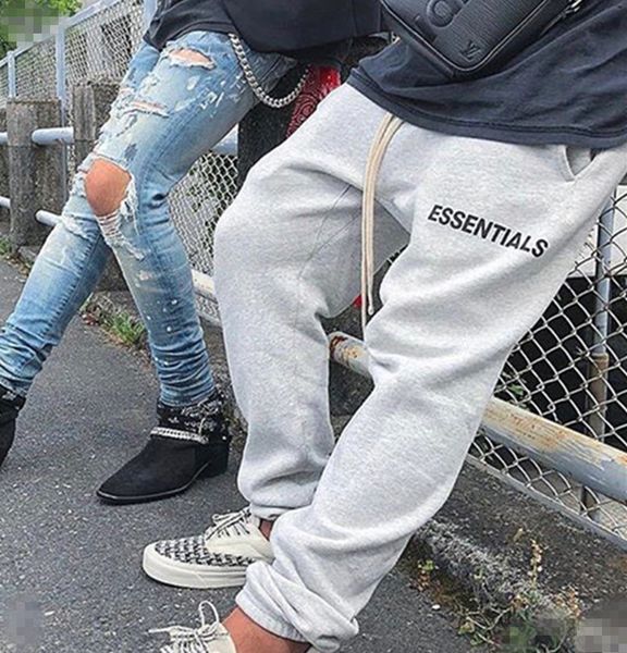 trendy fog fear of god essentials double line lettered drawstring casual trousers men and women sweatpants ankle banded pants, White;black
trendy fog fear of god essentials double line lettered drawstring casual trousers men and women sweatpants ankle banded pants, White;black
