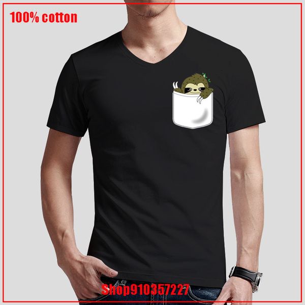 sloth in my pocket lovely v-neck print tshirt men shirts 100% cotton fashion short sleeve summer t shirt homme t shirt
sloth in my pocket lovely v-neck print tshirt men shirts 100% cotton fashion short sleeve summer t shirt homme t shirt