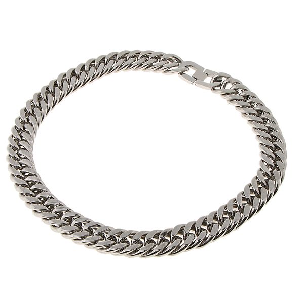 women's men's stainless steel hip hop rough cuban curb link chain necklace, Silver
women's men's stainless steel hip hop rough cuban curb link chain necklace, Silver