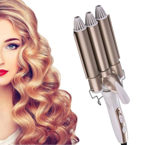 hair straighteners curling iron ceramic professional triple barrel curler egg roll styling tools styler wand irons, Black
hair straighteners curling iron ceramic professional triple barrel curler egg roll styling tools styler wand irons, Black