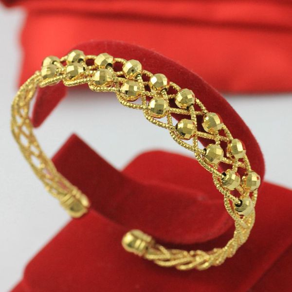 lucky activity beads bangle yellow gold filled womens mesh weave shaped bangle bracelet, Black
lucky activity beads bangle yellow gold filled womens mesh weave shaped bangle bracelet, Black