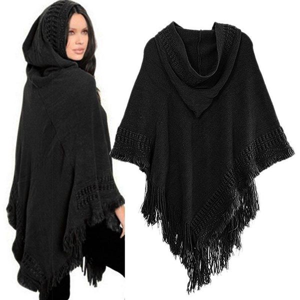 women knit batwing poncho with hood cape cardigan coat sweater outwear drop shipping high quality, White;black
women knit batwing poncho with hood cape cardigan coat sweater outwear drop shipping high quality, White;black
