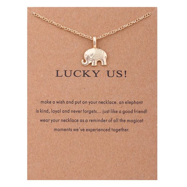chokers vintage animal gold card lucky us elephant message necklaces necklace pendants women girl gift for friends jewelry, Golden;silver
chokers vintage animal gold card lucky us elephant message necklaces necklace pendants women girl gift for friends jewelry, Golden;silver