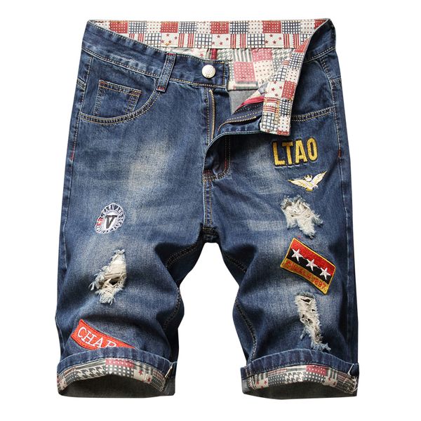 men's jeans summer style fashion brand mens shorts luxury men denim trousers zipper patchwork slim blue hole
men's jeans summer style fashion brand mens shorts luxury men denim trousers zipper patchwork slim blue hole