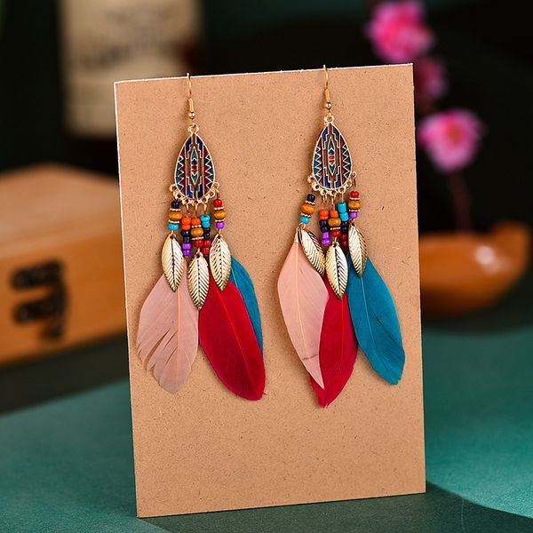dangle & chandelier creative fashion long tassel feather earrings female alloy atmospheric bohemian european multilayer temperament, Silver
dangle & chandelier creative fashion long tassel feather earrings female alloy atmospheric bohemian european multilayer temperament, Silver