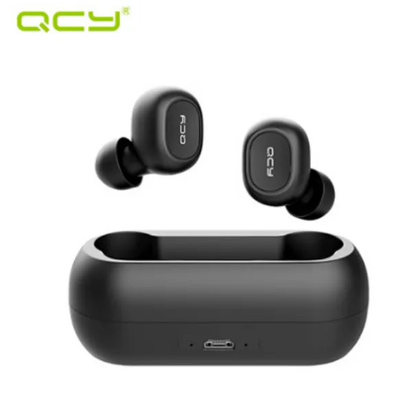 

2020 qcy t1c mini bluetooth master-slave switch with mic wireless sports headphones universal qcy app