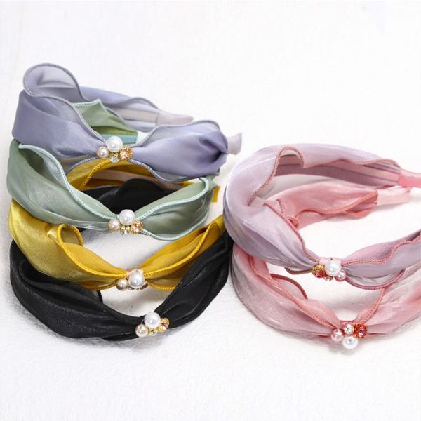 korean women sweet wide headband shining mesh lace cloth wrapped hair hoop imitation pearl rhinestone knotted headwear
korean women sweet wide headband shining mesh lace cloth wrapped hair hoop imitation pearl rhinestone knotted headwear