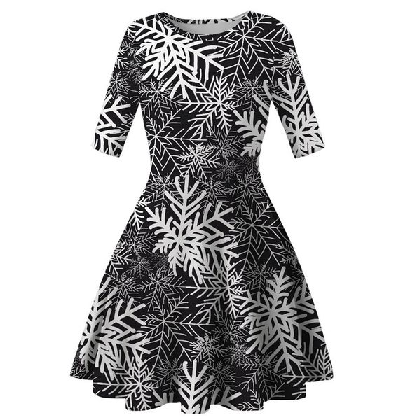 women knee length dress new christmas trees snowflower printed tunic dresses half sleeve slimming skirt xmas party dress clothing d9304, Black;gray
women knee length dress new christmas trees snowflower printed tunic dresses half sleeve slimming skirt xmas party dress clothing d9304, Black;gray