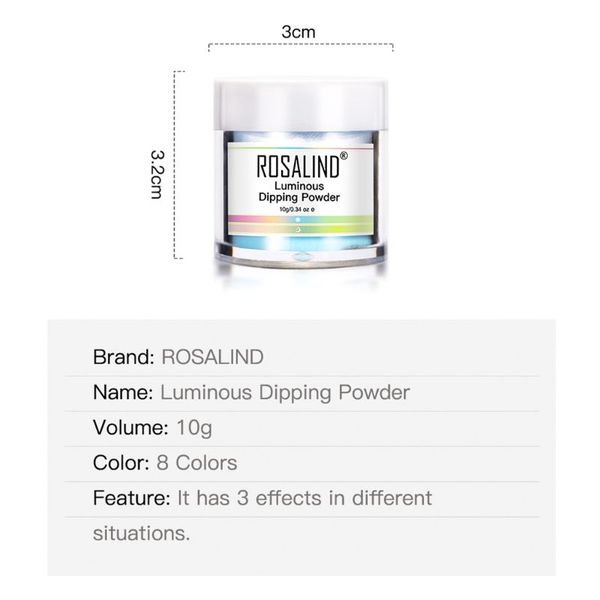 10g luminous dipping powder three color change glitter wetting nail powder uv gel manicure decoration nail care tool, Silver;gold
10g luminous dipping powder three color change glitter wetting nail powder uv gel manicure decoration nail care tool, Silver;gold