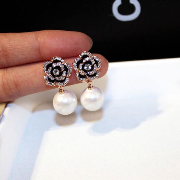 exquisite flowers pearls luxury boucles jewelry earrings for women rhinestone rose fancy earring, Golden;silver
exquisite flowers pearls luxury boucles jewelry earrings for women rhinestone rose fancy earring, Golden;silver