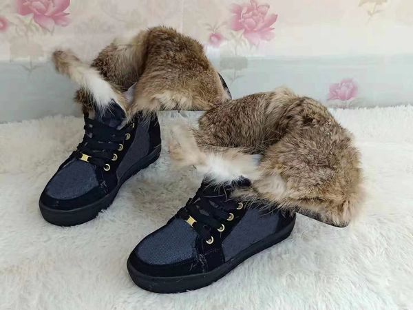with box 2020 women fur boots winter snow boots suede real fur slides leather waterproof winter warm knee high boots fashion women shoes, Black
with box 2020 women fur boots winter snow boots suede real fur slides leather waterproof winter warm knee high boots fashion women shoes, Black