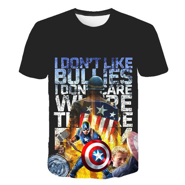 punk marvel print 3d print shirts plus size comics plus size men clothing