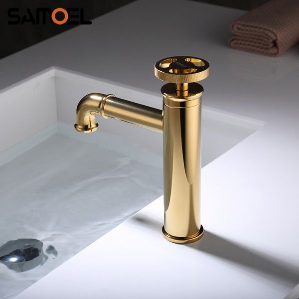bathroom sink faucets high-end industrial style brass golden faucet mixer deck-mounted matte black cold basin water tap b3376
bathroom sink faucets high-end industrial style brass golden faucet mixer deck-mounted matte black cold basin water tap b3376