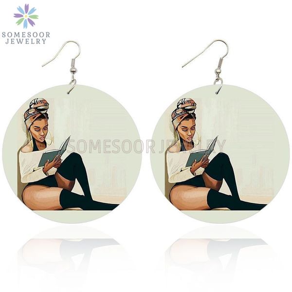 somesoor educated black queen loops art wooden drop earrings black beauty afro natural hair printed wood jewelry for women gifts, Silver
somesoor educated black queen loops art wooden drop earrings black beauty afro natural hair printed wood jewelry for women gifts, Silver