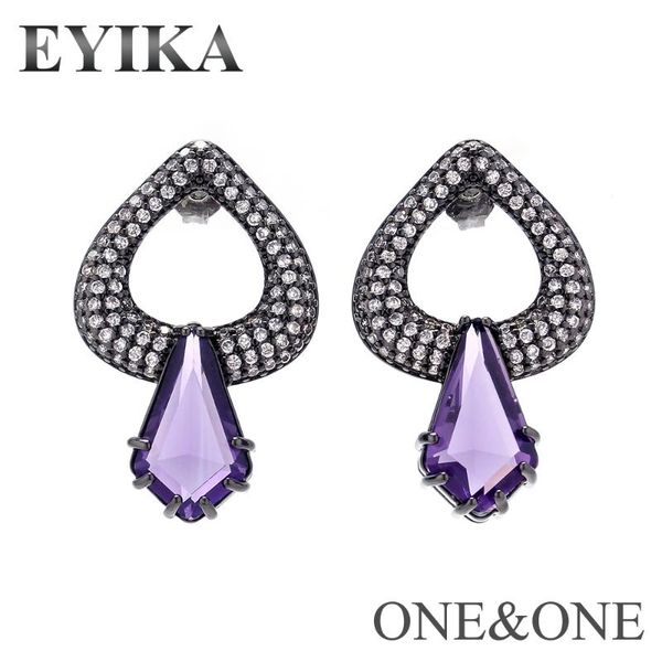 stud eyika women jewelry irregular big earring purple glass&white cubic zirconia luxury for 1 pair, Golden;silver
stud eyika women jewelry irregular big earring purple glass&white cubic zirconia luxury for 1 pair, Golden;silver