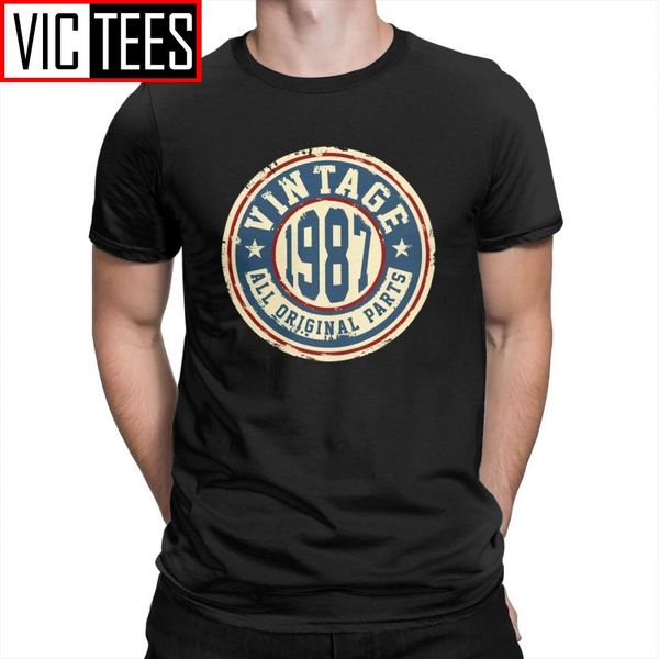 vintage 1987 all original parts men's tees short sleeve t shirt comfortable pure cotton summer style male t-shirts
vintage 1987 all original parts men's tees short sleeve t shirt comfortable pure cotton summer style male t-shirts