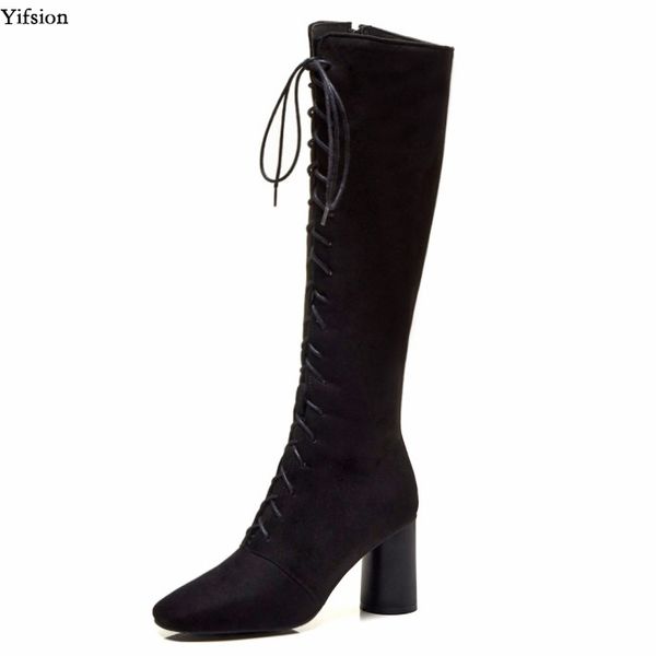 olomm stylish women warm winter knee high boots square high heel black shoes square toe ladies casual shoes women us size 4-16
olomm stylish women warm winter knee high boots square high heel black shoes square toe ladies casual shoes women us size 4-16