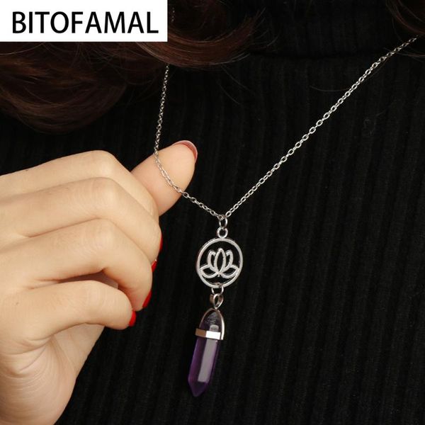 1pcs columns chain pentagram flower stone women pendant necklace jewelry crystal hexagonal stone pendant fairy chain necklace, Silver
1pcs columns chain pentagram flower stone women pendant necklace jewelry crystal hexagonal stone pendant fairy chain necklace, Silver