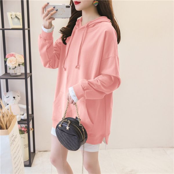 ins pullover hooded sweater women's 2020 spring and autumn thin fake two-piece loose pullover pink long sleeve western style women', Black
ins pullover hooded sweater women's 2020 spring and autumn thin fake two-piece loose pullover pink long sleeve western style women', Black