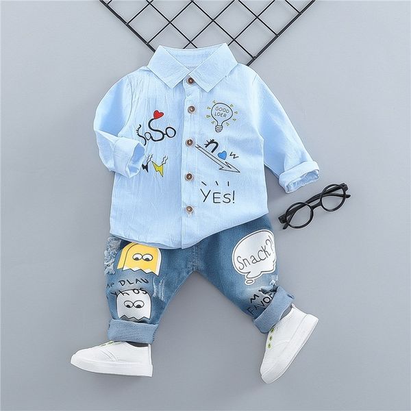baby suit fashion clothing set for boys casual embroidery shirt denim pants infant suits kids clothes, Pink;blue
baby suit fashion clothing set for boys casual embroidery shirt denim pants infant suits kids clothes, Pink;blue